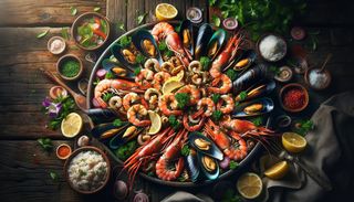 Fructe de mare cu orez sotat