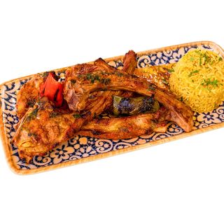 Costillas de cordero a la brasa