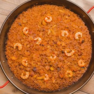 Arroz A Banda Especial con colitas de gamba (2 raciones)