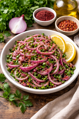 Ceapa cu Sumac si parunjel