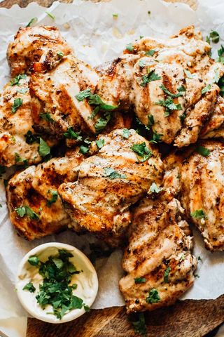 Juicy grilled chicken breast