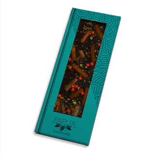 Chocolate Negro 70% Con Naranja Y Pistacho