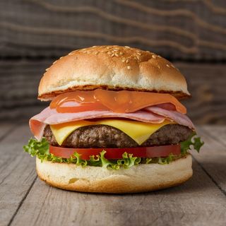 Hambúrguer de Vaca em Pão