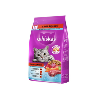 товары для животных Whiskas подушечки говядина для стерилизов кошек 1,9кг  4607065372903