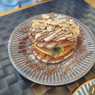 Panquecas com Kiwi e Banana