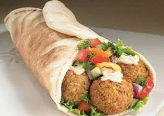 Menù arrotolato falafel