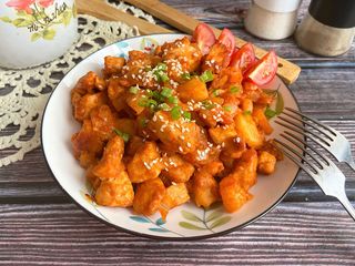 курица в кисло-сладком соусе