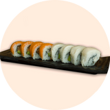 Uramaki De Blanco Y Naranja Roll (8 Pzs.)