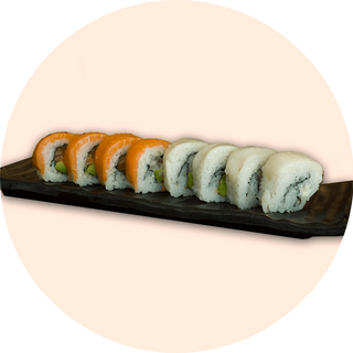 Uramaki De Blanco Y Naranja Roll (8 Pzs.)