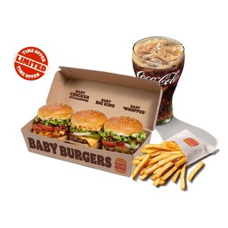 Baby burger meal