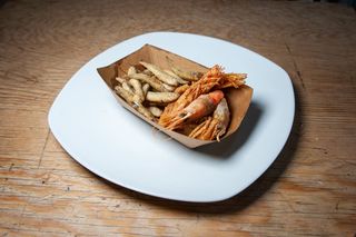 Coppo gambero e pesciolini