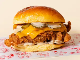Cheddar Chicken Burger