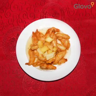 Pollo fritto in salsa agrodolce