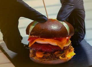 Hambúrguer"X" com Batata