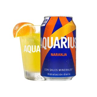 Aquarius Naranja lata 330ml.