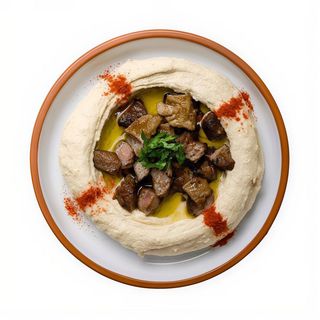 Hummus Bi Lahma W Sanawbar