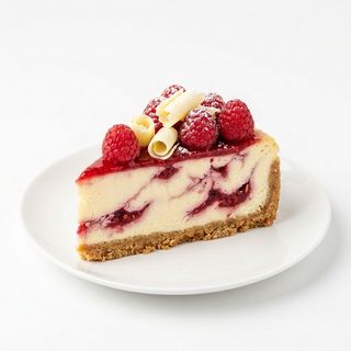 Raspberry & White Chocolate Cheesecake