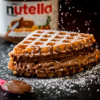 Gaufre Nutella amande