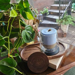 Throat chakra latte machiato