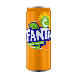 Напій Фанта Апельсин сил/газ 0,33л ж/б