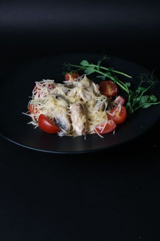 Фетучини с курицей