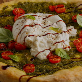 Pizza Burrata Y Pesto (DOP)