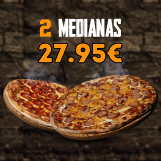 2 Pizzas Medianas 