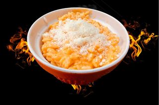 Orez cu sos cedar si topping parmezan