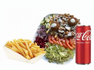 Menù piatto kebab con pane