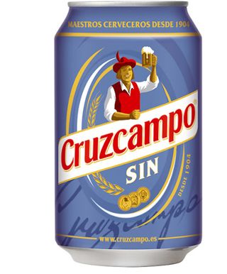 Cerveza Cruzcampo sin alcohol (330 ml.)