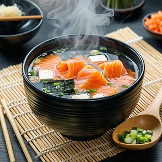 Zupa Miso Łosoś