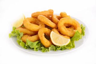PLAT CALAMAR DORÉ + garniture + frite 