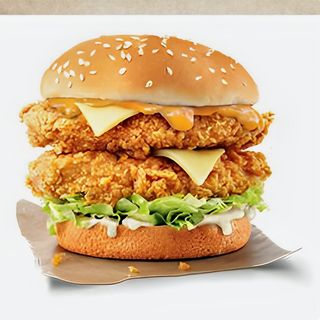 Double Chicken Burger Simple