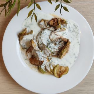 Тиквички с кисело мляко