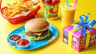 Menu kids cheeseburger