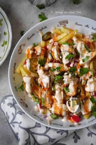 Chicken chips shawarma