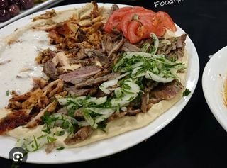 Homos chawarma mixte