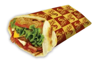 Piadina cheddar burger
