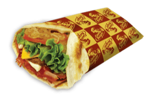 Piadina cheddar burger