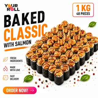 Set Baked vith Salmon 48 pcs