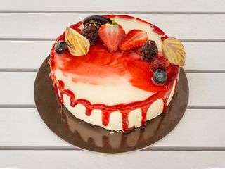 Torta semifreddo mascarpone con variegature varie 