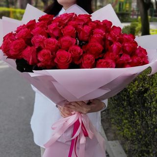 Bukiet różowa róża ,15 szt