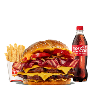 Menú Duo Bacon Cheddar (2 Carnes) Grande