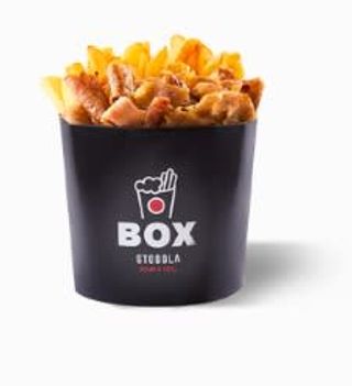 Box z karkówką i frytkami