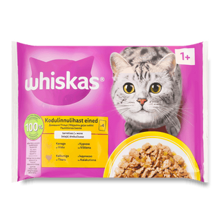 Корм для котів Whiskas курка та індичка в желе (4*85г)