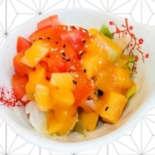 8.Mango aguacate tomate y salsa mango 