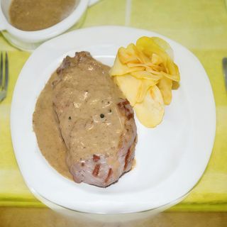 Entrecote A La Salsa De Pimienta Negra