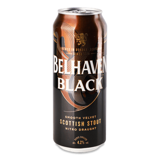 Пиво Belhaven Black темне з/б (0,44л)