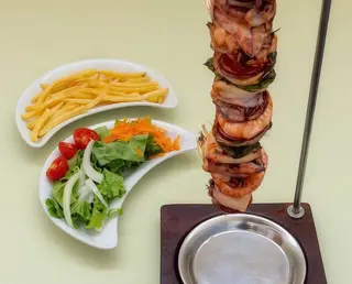 Espetada de Gamba com Lulas Dose