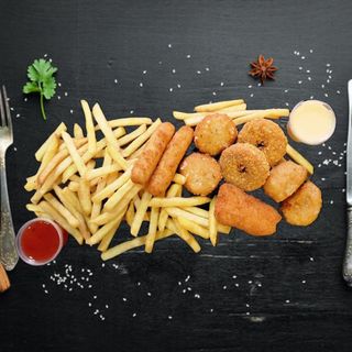 Ataque de  Queijo com molho de Queijo